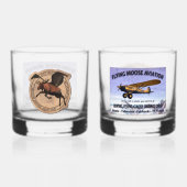 Flying Moose Aviation Patch Whiskyglas (Rückseite)
