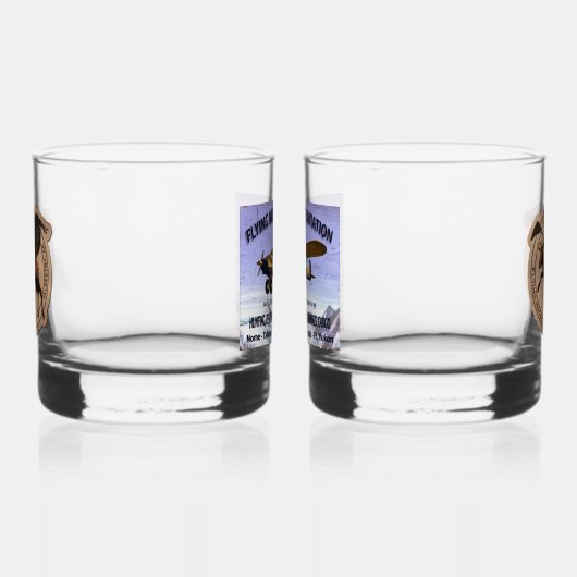 Flying Moose Aviation Patch Whiskyglas (Rechts)