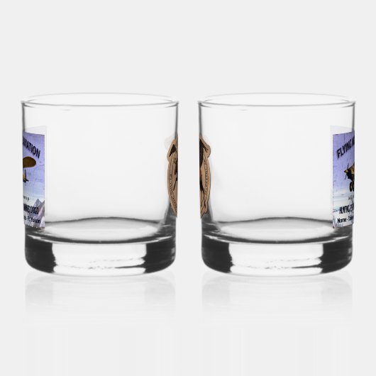 Flying Moose Aviation Patch Whiskyglas (Links)
