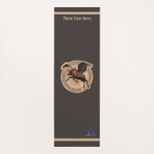 Flying Moose Aviation Patch Yogamatte (Rückseite)