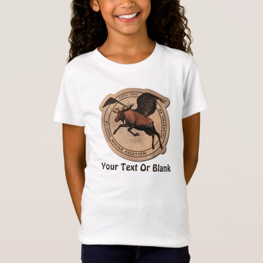 Flying Moose Aviation T-Shirt (Vorderseite)