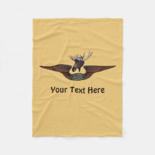 Flying Moose Aviation Wings Fleecedecke