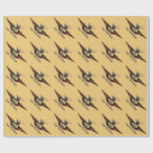 Flying Moose Aviation Wings Geschenkpapier (Flach)