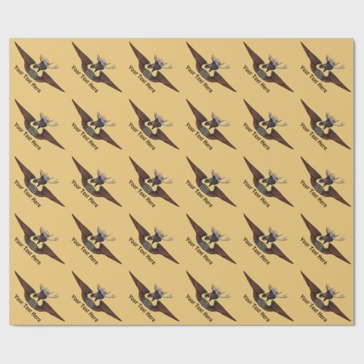 Flying Moose Aviation Wings Geschenkpapier (Flach)