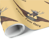 Flying Moose Aviation Wings Geschenkpapier (Rolleneckpunkt)