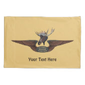 Flying Moose Aviation Wings Kissenbezug (Rückseite)