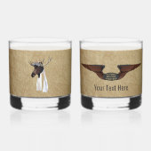 Flying Moose Bush Pilot Whiskyglas (Vorderseite)