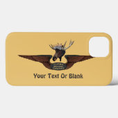 Flying Moose Bush Pilot Wings Case-Mate iPhone Hülle (Rückseite (Horizontal))