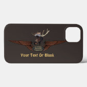 Flying Moose Bush Pilot Wings Case-Mate iPhone Hülle (Rückseite (Horizontal))