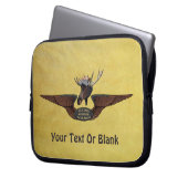 Flying Moose Bush Pilot Wings Laptopschutzhülle (Vorderseite Links)