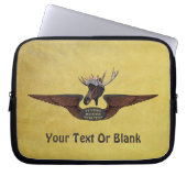 Flying Moose Bush Pilot Wings Laptopschutzhülle (Vorderseite)