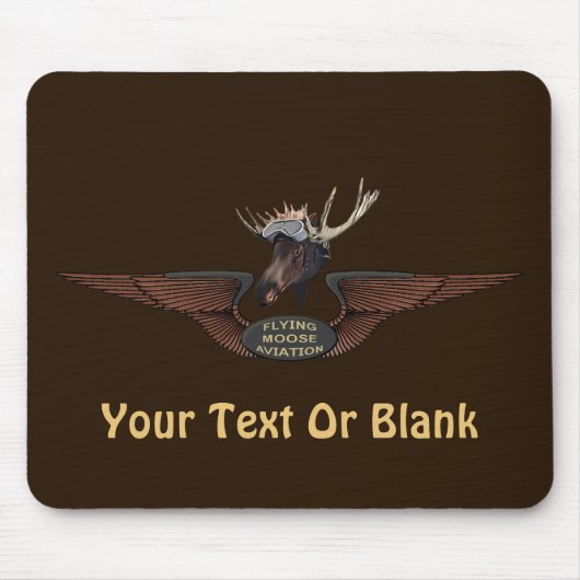 Flying Moose Bush Pilot Wings Mousepad (Vorne)