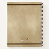 Flying Moose Bush Pilot Wings Notizblock (Rückseite)