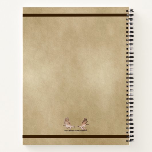 Flying Moose Bush Pilot Wings Notizblock (Rückseite)