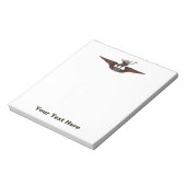Flying Moose Bush Pilot Wings Notizblock (Rotiert)