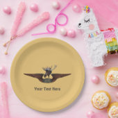 Flying Moose Bush Pilot Wings Pappteller (Party)