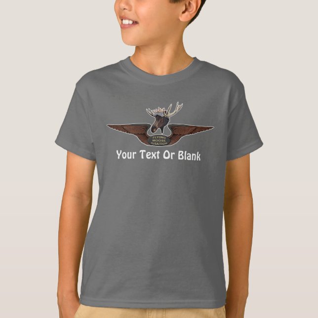 Flying Moose Bush Pilot Wings T-Shirt (Vorderseite)