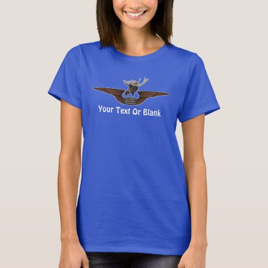 Flying Moose Bush Pilot Wings T-Shirt (Vorderseite)