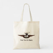 Flying Moose Bush Pilot Wings Tote Tasche (Rückseite)