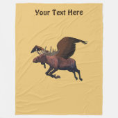 Flying Moose Fleecedecke (Vorderseite)