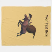 Flying Moose Fleecedecke (Vorderseite (Horizontal))