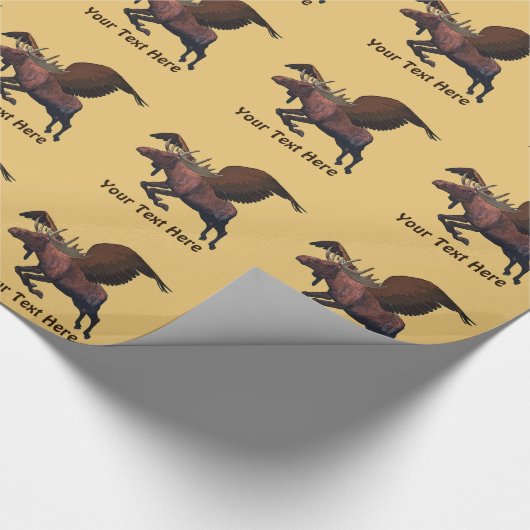 Flying Moose Geschenkpapier (Ecke)