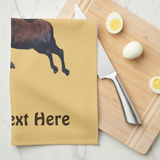 Flying Moose Handtuch (Viertel Falte)