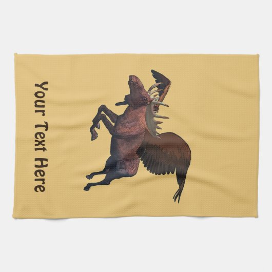 Flying Moose Handtuch (Horizontal)