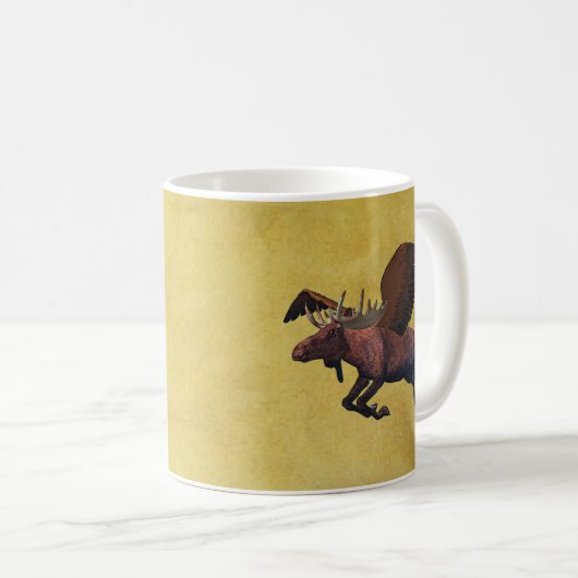 Flying Moose Kaffeetasse (VorderseiteRechts)
