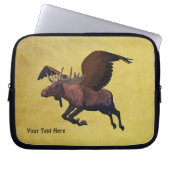 Flying Moose Laptopschutzhülle (Vorderseite)
