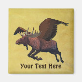 Flying Moose Magnet (Vorne)