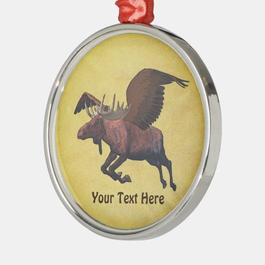 Flying Moose Ornament Aus Metall (Links)