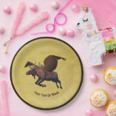 Flying Moose Pappteller (Party)