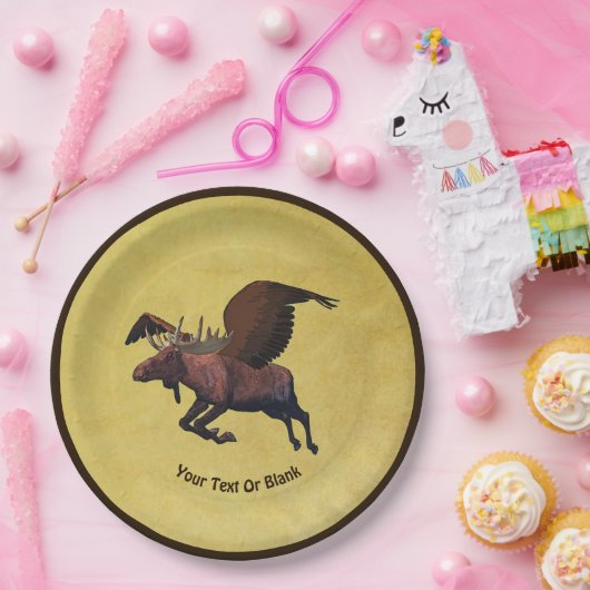 Flying Moose Pappteller (Party)