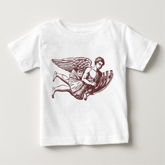 Flying Musical Angel Baby T-shirt (Vorderseite)