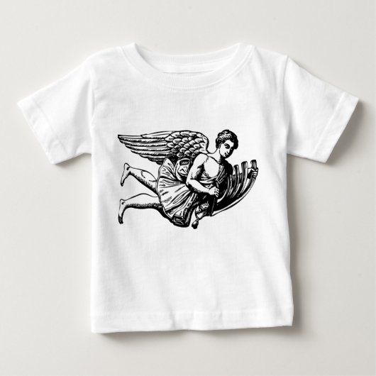 Flying Musical Angel Baby T-shirt (Vorderseite)