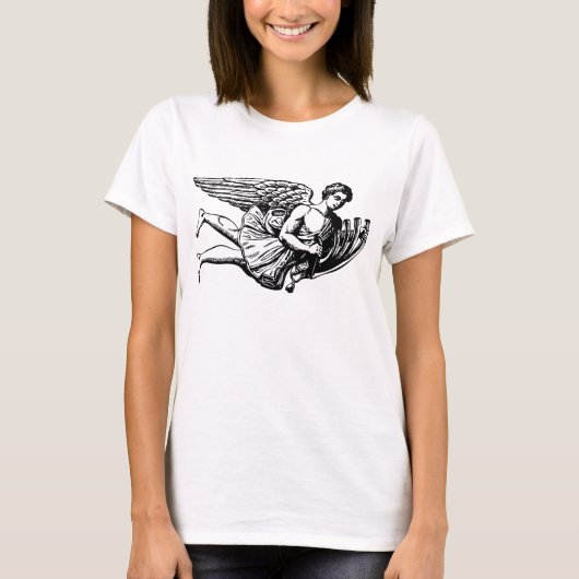 Flying Musical Angel T-Shirt (Vorderseite)