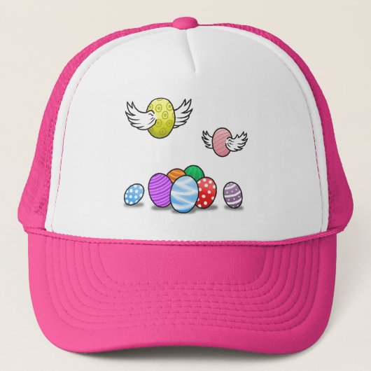 Flying Oaster Eggs Truckerkappe (Vorderseite)