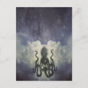 Flying Octopus-Karte Postkarte
