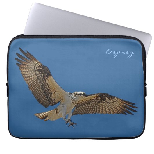 Flying Osprey & Blue Sky Raptor Wildlife Sleeve (Vorderseite)