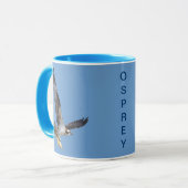 Flying Osprey & Fish Wildlife Fotogray Tasse (Vorderseite Links)