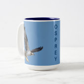 Flying Osprey & Fish Wildlife Fotogray Zweifarbige Tasse (Vorderseite Links)