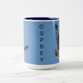 Flying Osprey & Fish Wildlife Fotogray Zweifarbige Tasse (Mittel)