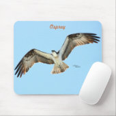 Flying Osprey hawk Mousepad (Mit Mouse)