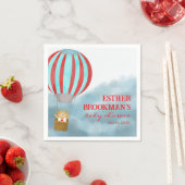 Flying Over the Clouds Baby is Coming Baby Shower Serviette (Beispiel)