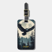 Flying Owl Gepäckanhänger (Vorderseite vertikal)