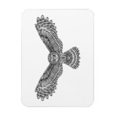 Flying Owl Zendoodle Magnet (Vertikal)