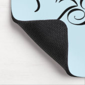 Flying Peace Dove Olive Branch Blue Hintergrund Mousepad (Ecke)