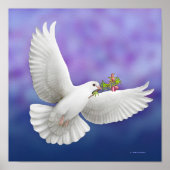Flying Peace Dove Print Poster (Vorne)