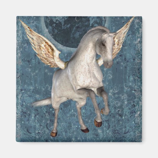 Flying Pegasus Fantasy Magnet (Vorne)